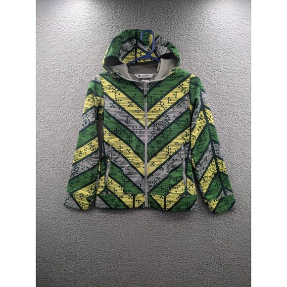Columbia Kids Omni Shield Geometric Patterned Jacket size 14/16 - Picture 1 of 12